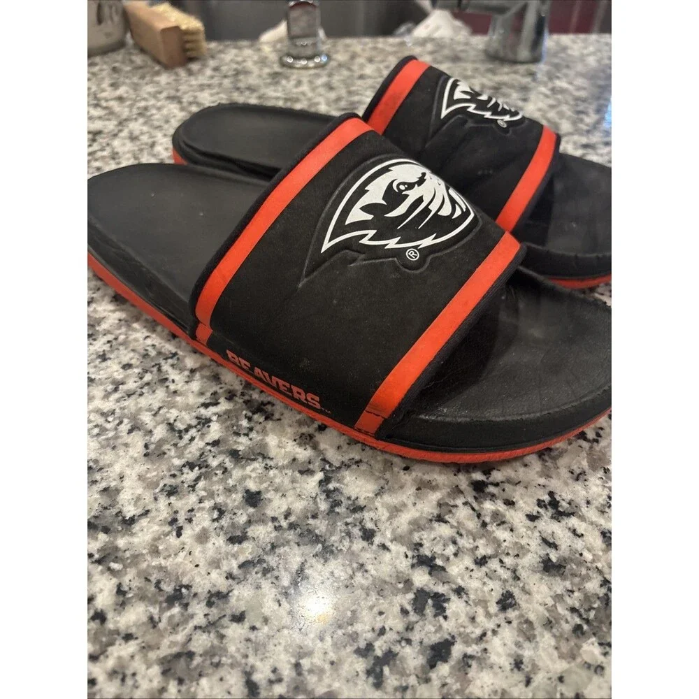 Oregon State OSU Beavers Nike Offcourt Slide Sandals Mens Sz 10 DD0537-002 NCAA